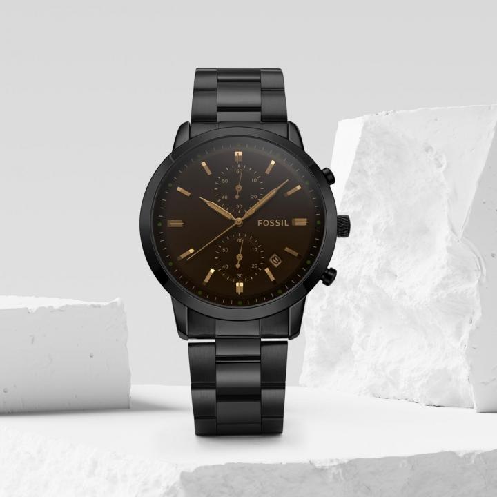 Fossiil Black Chronograph Stainless Steel Men’s Watch Brown