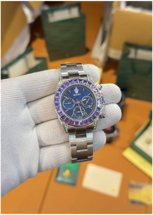RLX Oyster Perpetual Daytona Chosmograph Rainbow Silver-Blue