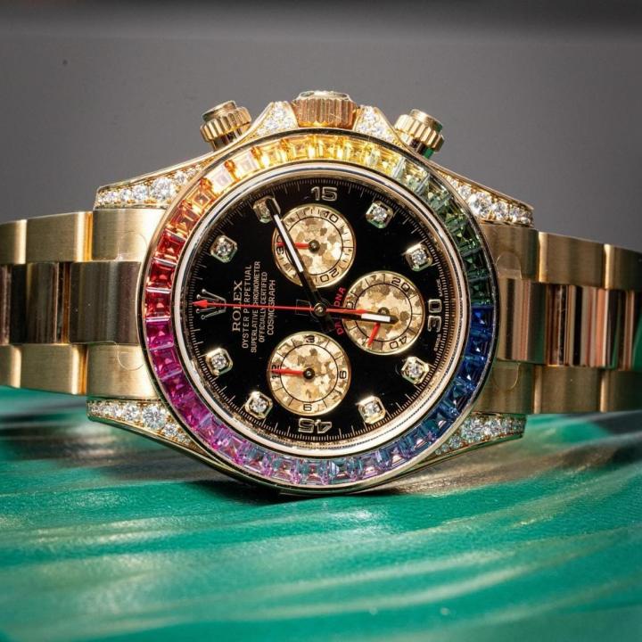 RLX Oyster perpetual Rainbow Gold