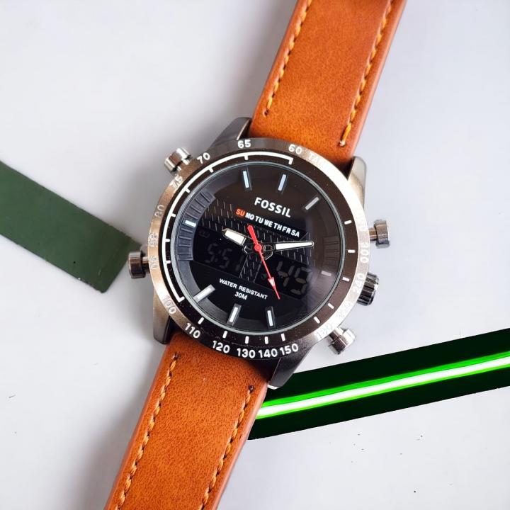 Fosil commuter Lether premium watch