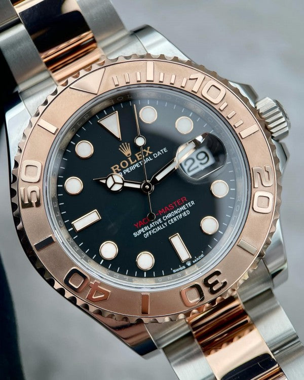 RLX 7A Submariner Watch Rose Gold Silver