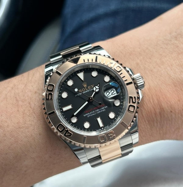 RLX 7A Submariner Watch Rose Gold Silver