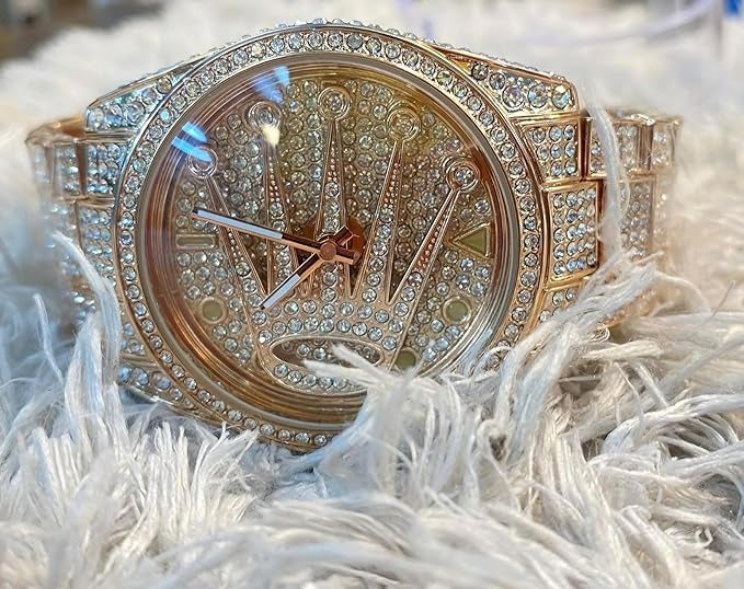 RLX Spinner Watch Golden Full Rose Gold