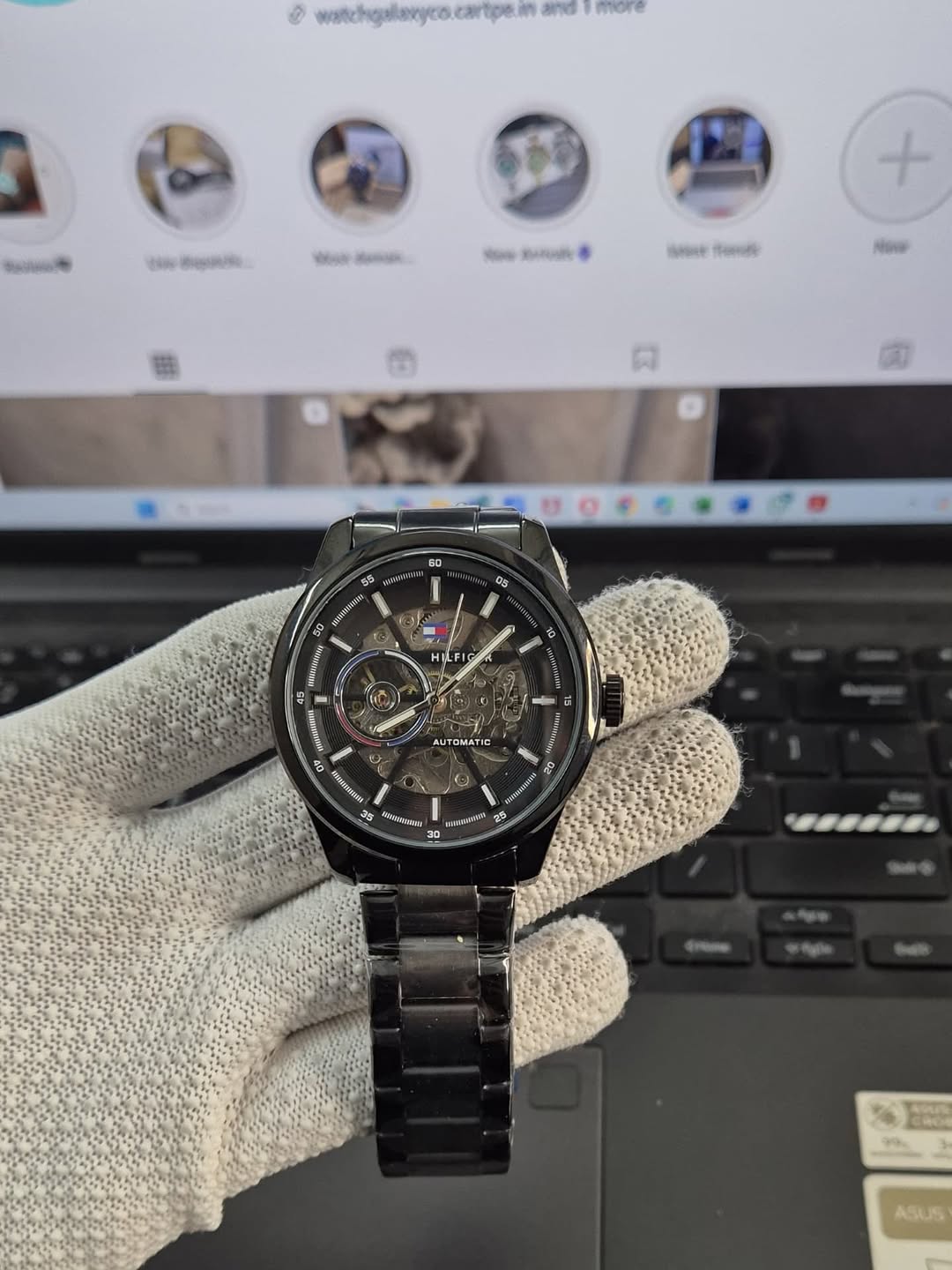 Tommy Hilfige_r Black Automatic Watch