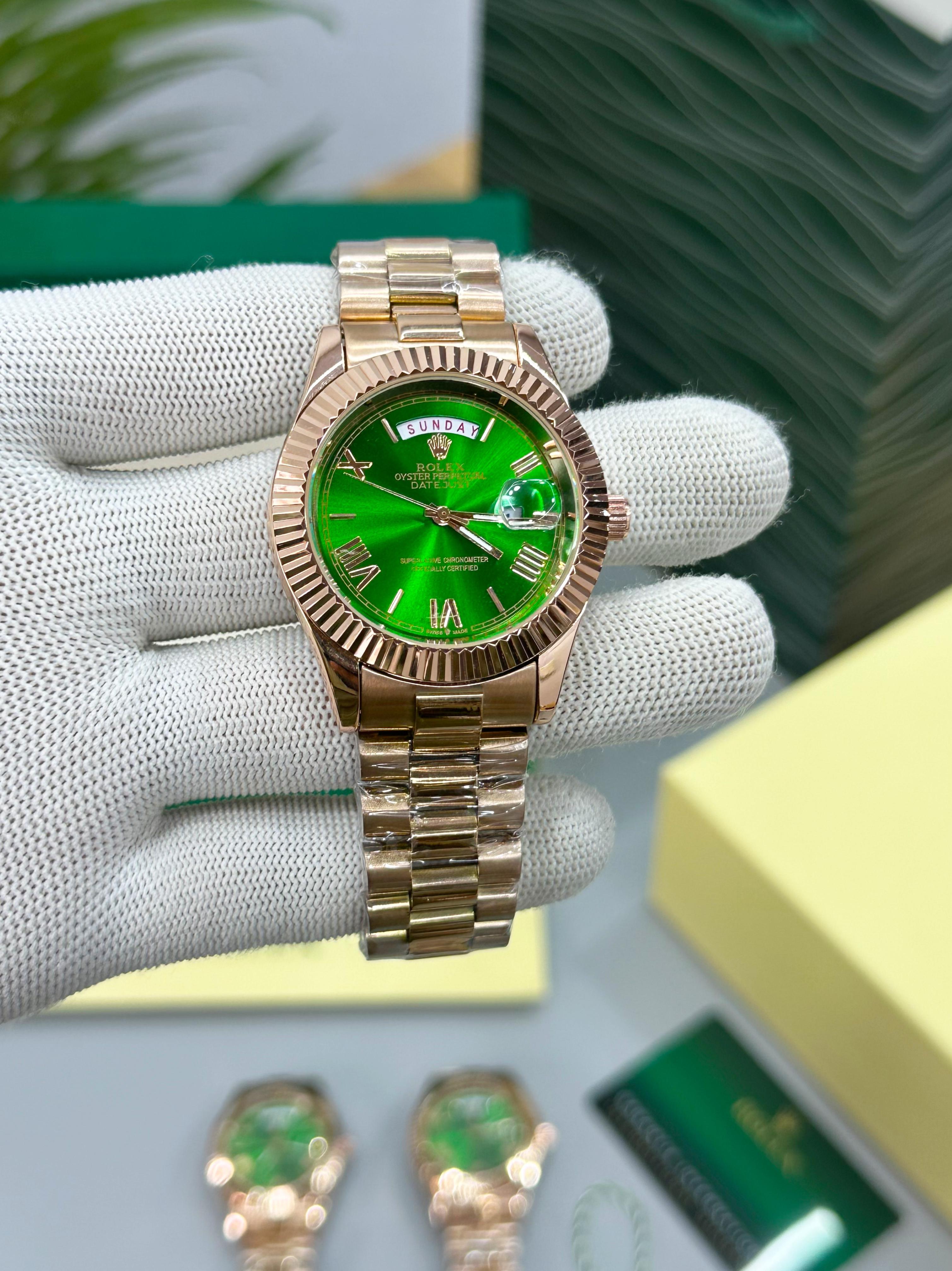 RLX Day-Date premium quality chain watch
